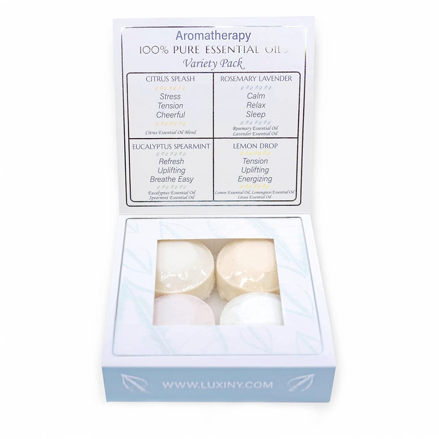 Shower Bombs Aromatherapy in Your Shower, American Made by Luxiny, Shower Steamer Tablets Melt to Release a Fragrant Vapor for Natural Stress Relief… Beauty & Personal Care Luxiny