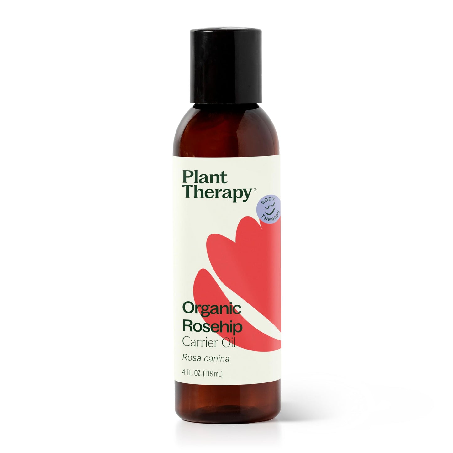Plant Therapy Organic Rosehip Carrier Oil 4 oz For Skin and Hair Cold Pressed Supports Skin Hydration Fine Lines & Wrinkles Extra Virgin, Vitamins A Beauty & Personal Care Plant Therapy