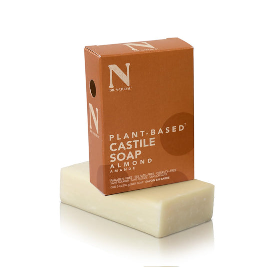 Dr. Natural Castile Bar Soap - Multipurpose Soap Bar with Anti-Acne Properties - For Face, Body and Hair - Sensitive Skin Body Wash - Almond - 5 oz.. Beauty & Personal Care Dr. Natural