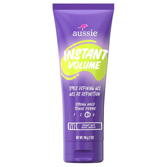 Aussie Instant Volume Style Defining Hair Gel For Straight Hair and Wavy Hair Unisex, 7 Oz, Purple Beauty & Personal Care Aussie