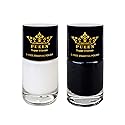 PUEEN MUST HAVE Stamping Polish Collection Set Big 5-FREE Formula Nail Color Lacquer (805 - Black Jack + 806 - Pure White) - BH000872 Beauty & Personal Care PUEEN