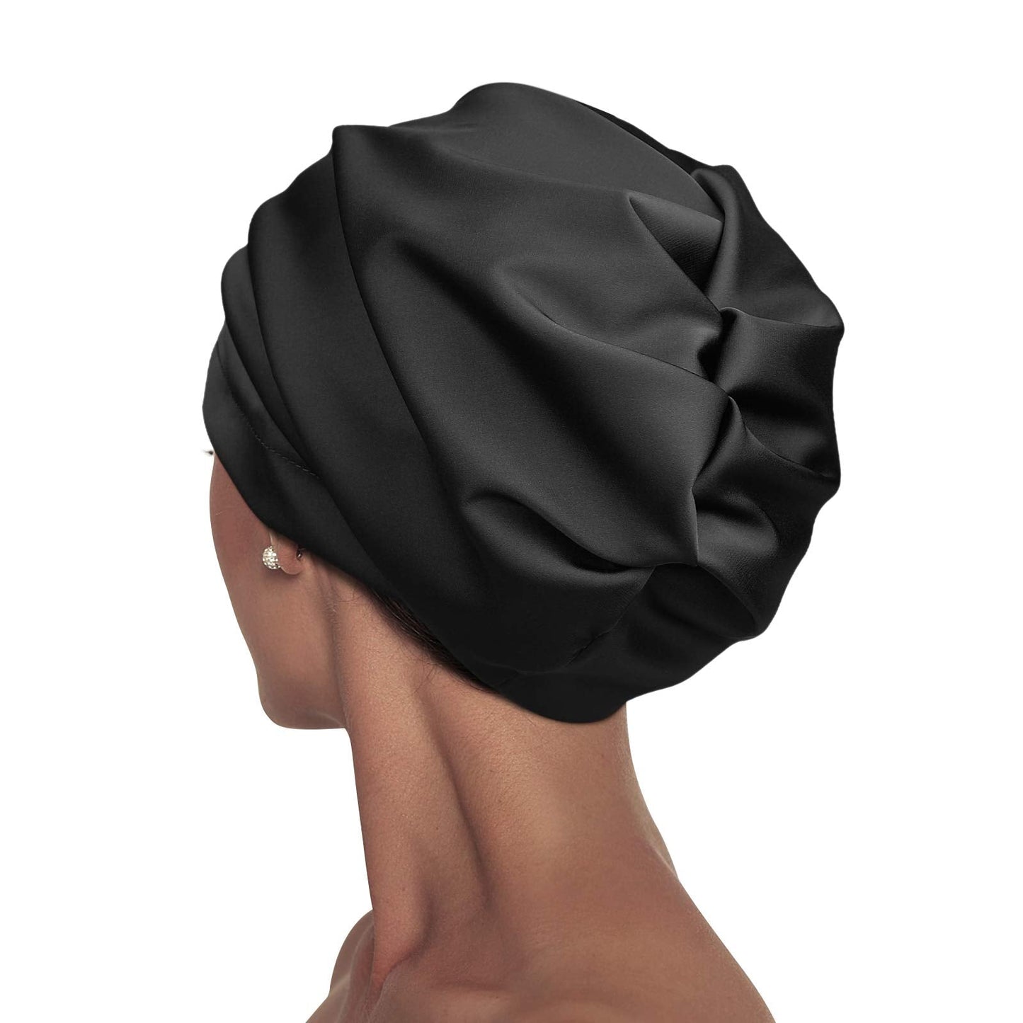 Satin Lined Sleep Cap Slap Hat Night Cap for Pineapple Hair Adjustable Satin Bonnet for Women Beauty and Personal Care Alnorm