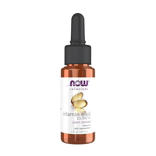 NOW Foods Solutions, E-Oil 23,000 IU, Natural Skin Rejuvenation, Skin Moisturizer, 1-Ounce Beauty & Personal Care NOW Foods