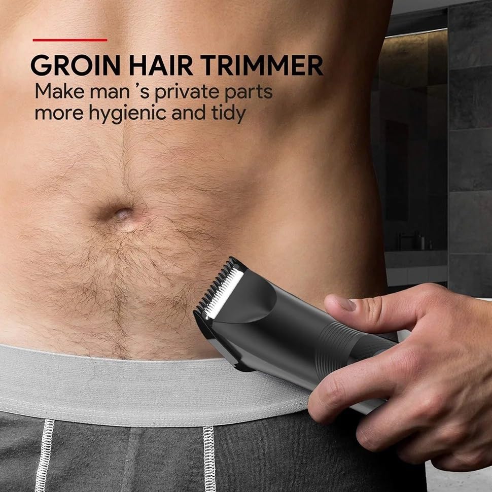 Hair Clippers for Men Body Trimmer Men's Electric Shaver Groin Grooming Clipper Bikini Epilator USB Rechargeable Razor Beauty and Personal Care GLESVOWIO