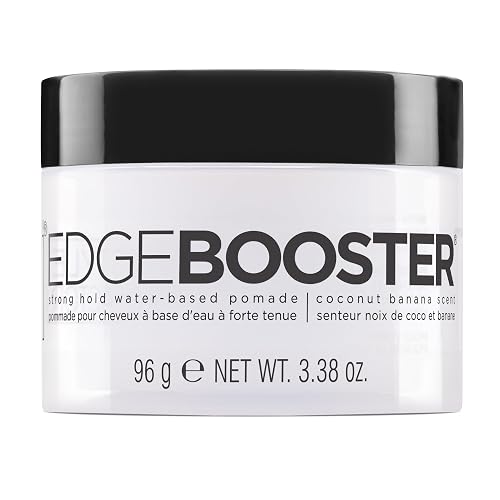 Style Factor EDGE BOOSTER Strong Hold Water-Based Pomade | Formulated with Argan Oil for Moisture & High Shine | Long Lasting Edge Control Gel | Beauty & Personal Care Style Factor