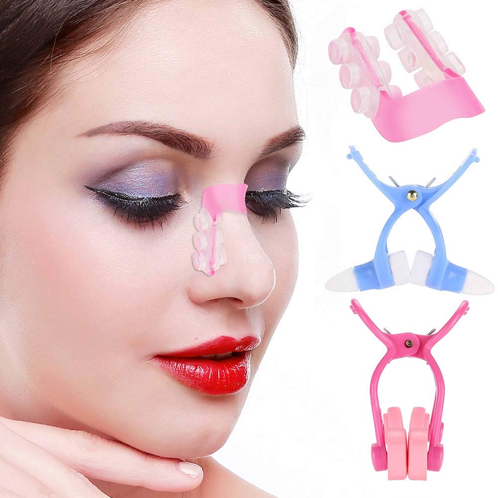 Sonew 3Pcs Nose Shaper Clip, Soft Silicone Nose Lifter for Wide Noses, Unisex Beauty and Personal Care Sonew