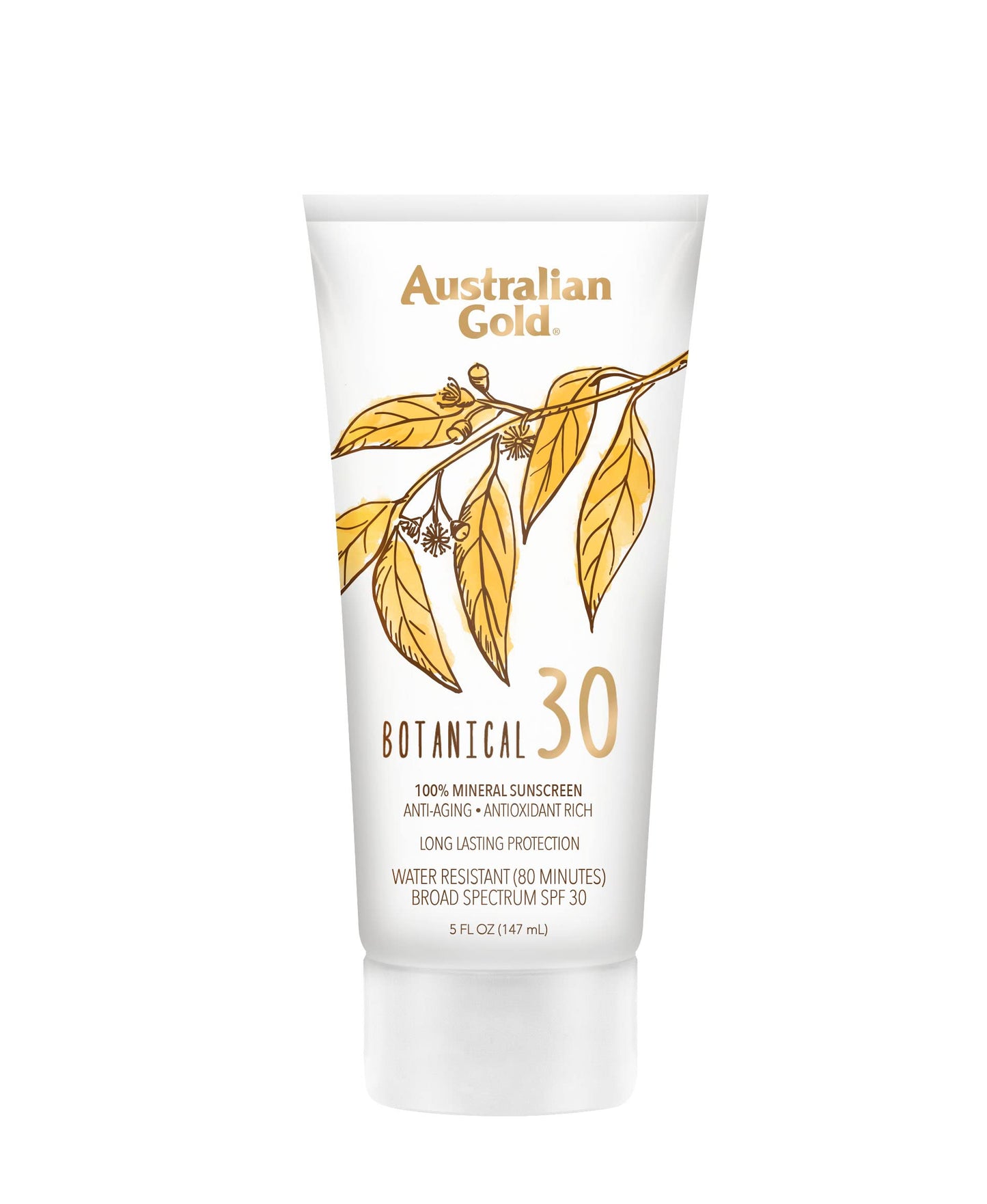 Australian Gold Botanical SPF 30 Mineral Sunscreen Lotion, Non-Chemical Sunblock with Titanium Dioxide & Zinc Oxide, Native-Australian Ingredients Beauty & Personal Care Australian Gold