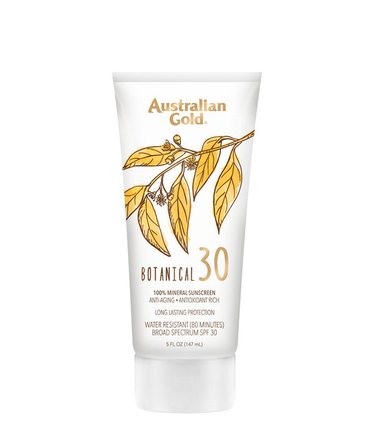 Australian Gold Botanical SPF 30 Mineral Sunscreen Lotion, Non-Chemical Sunblock with Titanium Dioxide & Zinc Oxide, Native-Australian Ingredients Beauty & Personal Care Australian Gold