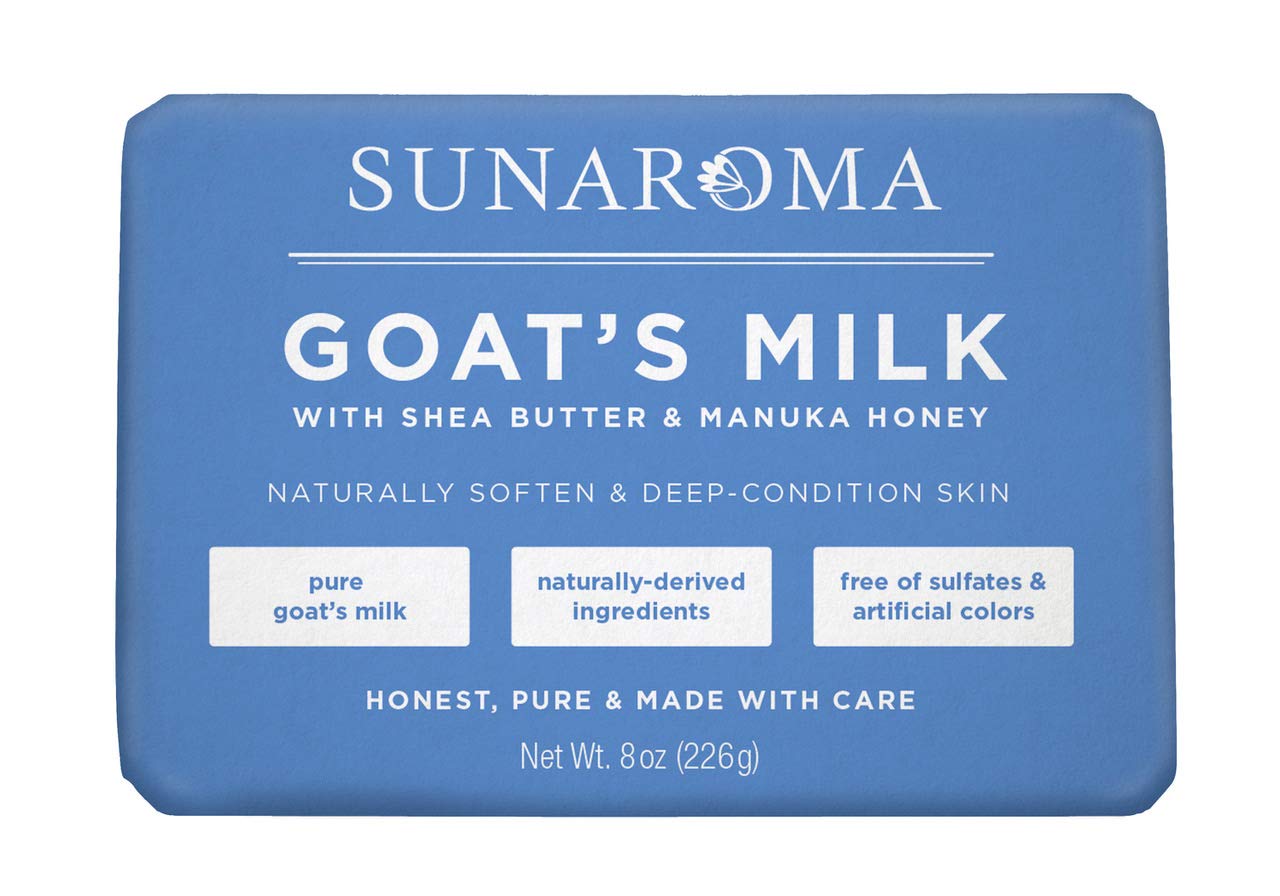 Sunaroma Goat's Milk W/ Shea Butter & Manuka Honey Soap (8 Ounce) Beauty & Personal Care SUNAROMA