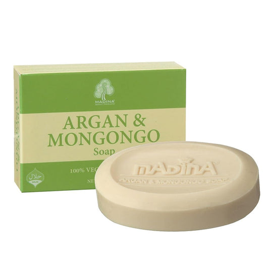 Madina Argan & Mongongo Soap Bar - Hydrating, Deep Moisturizing, Antioxidant, Natural Oils, Gentle Cleanser for Face & Body, For Dry & Sensitive Skin Beauty & Personal Care Madina