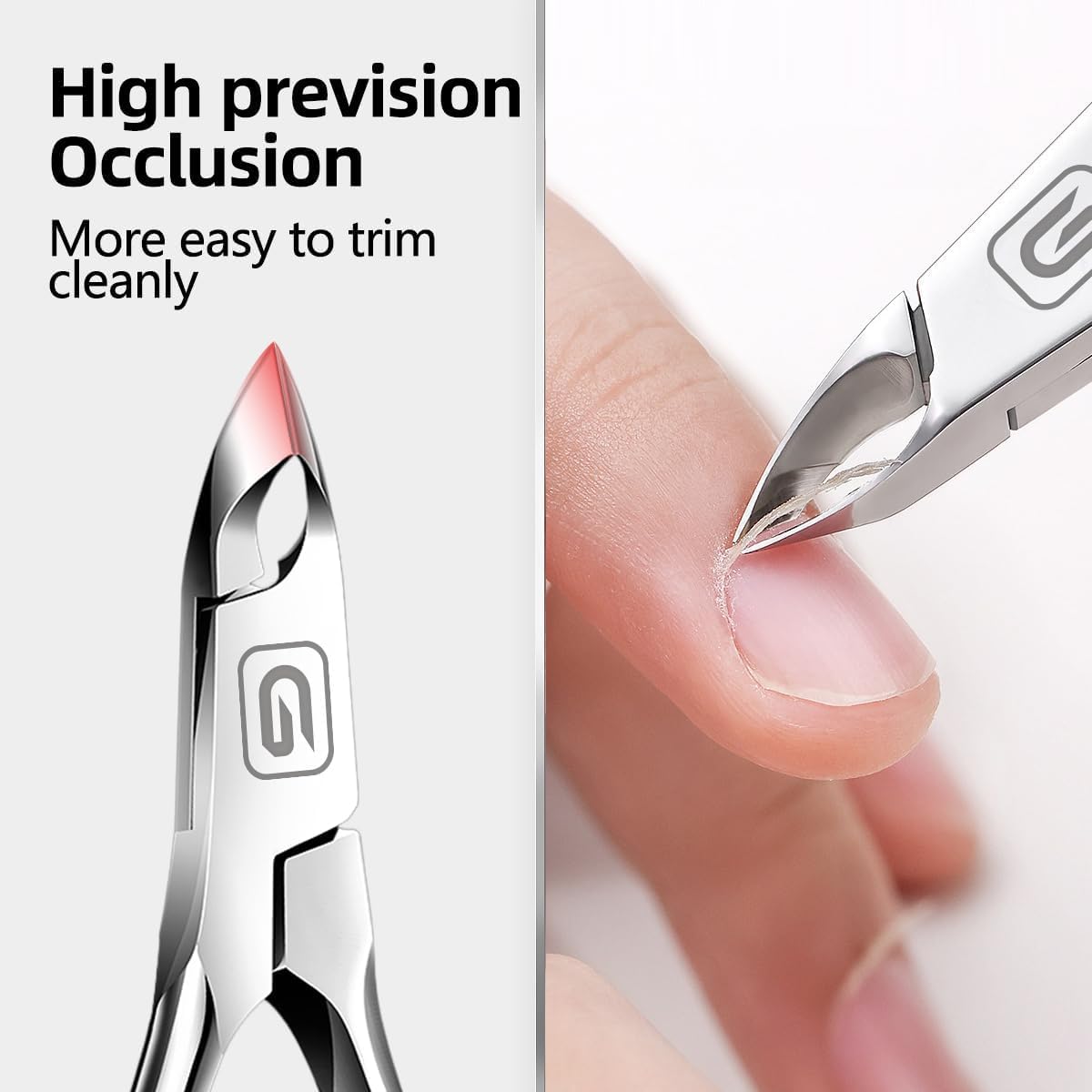 Cuticle Trimmer 3/4 Jaw Extremely Sharp Cuticle Nippers Scissors Stainless Steel Clippers Cutter Remover Pedicure Manicure Nail Tool, cuticle pusher Beauty and Personal Care Gubonwer