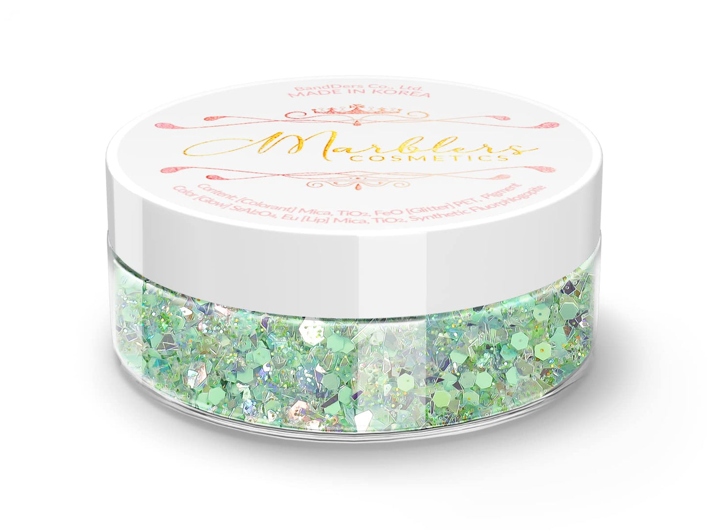 MARBLERS Mixed Shaped Face & Body Glitter [Green] 0.18oz (5g) | Chunky | Chopped | Flake | Non-Toxic | Vegan | Cruelty-Free | Festival, Rave & Party Beauty & Personal Care MARBLERS
