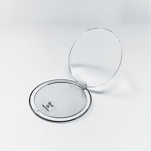Rucci 3-in-1 Magnifying Compact Mirror, Clear Acrylic, 4 Inch Diameter Beauty & Personal Care Rucci