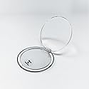 Rucci 3-in-1 Magnifying Compact Mirror, Clear Acrylic, 4 Inch Diameter Beauty & Personal Care Rucci