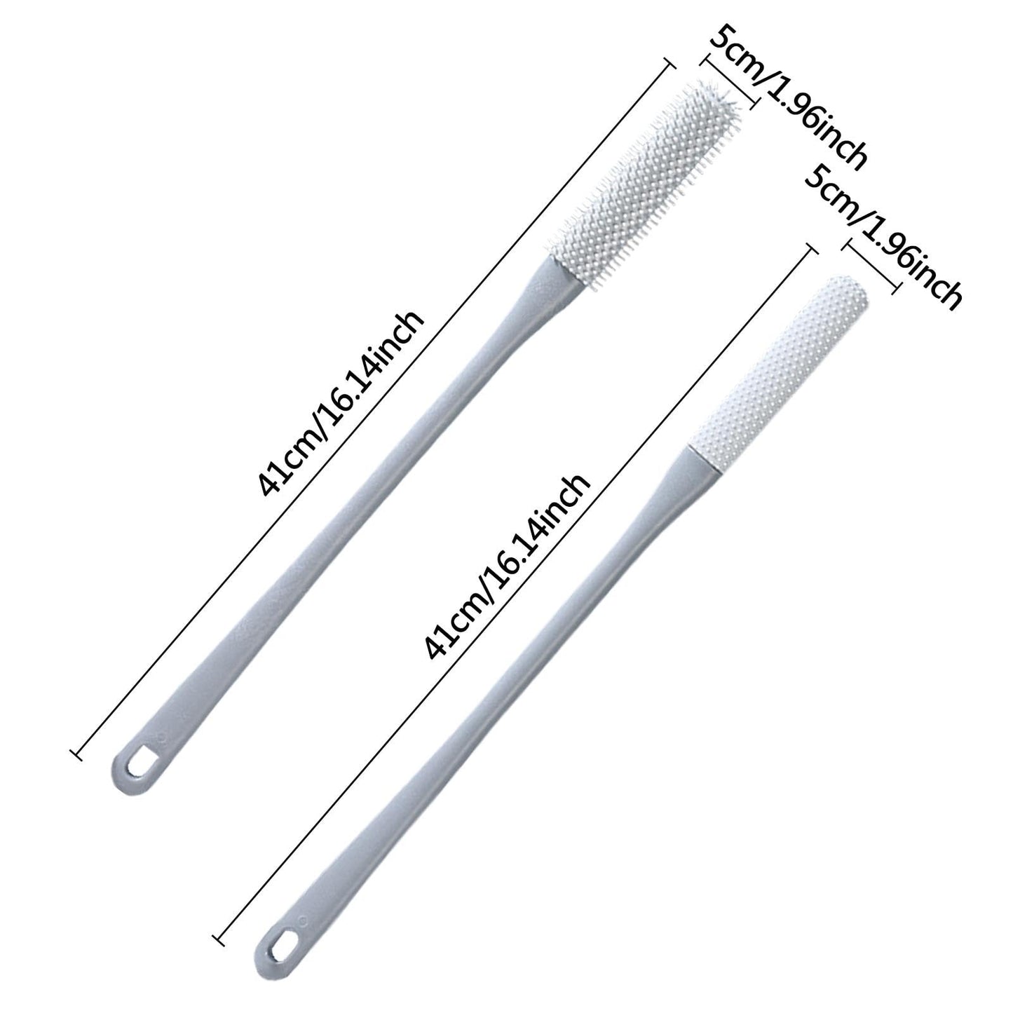 Foot Scrubber Shower, Silicone Foot Brush, Toe Cleaning Brush, Long Handled Silicone Toe Crevice Cleaning Brush, Soft Skin Exfoliation Lotion Beauty and Personal Care Buhyujkm