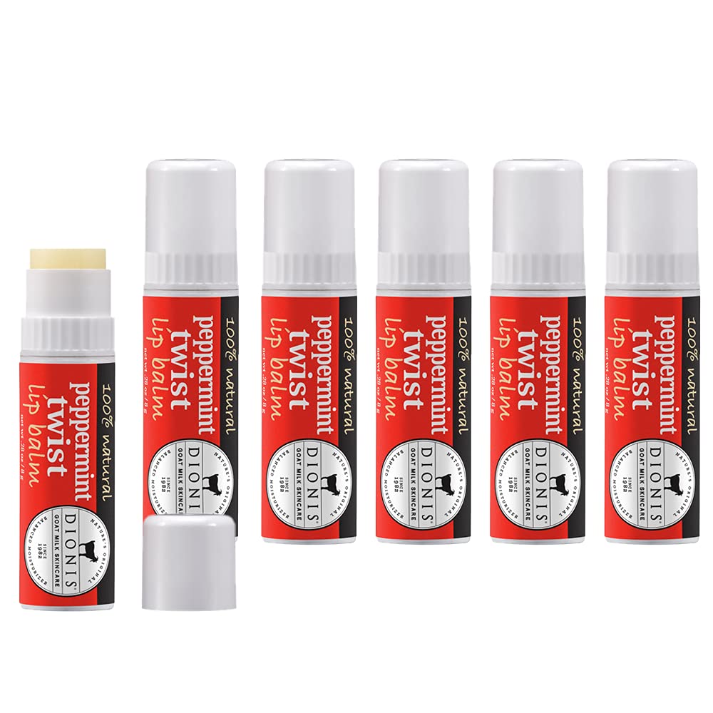 Dionis Goat Milk Peppermint Scent Lip Balm 0.28 oz. 1 pk Beauty and Personal Care Dionis