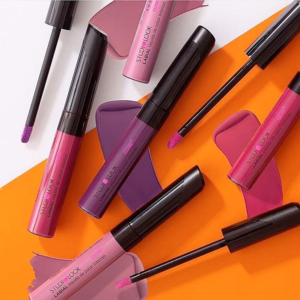 Cyzone Studio Look Intense Color Liquid Lipstick, Long-lasting, High Fixing, Color: Mauve .20 oz (6ml) Beauty & Personal Care Pousutong