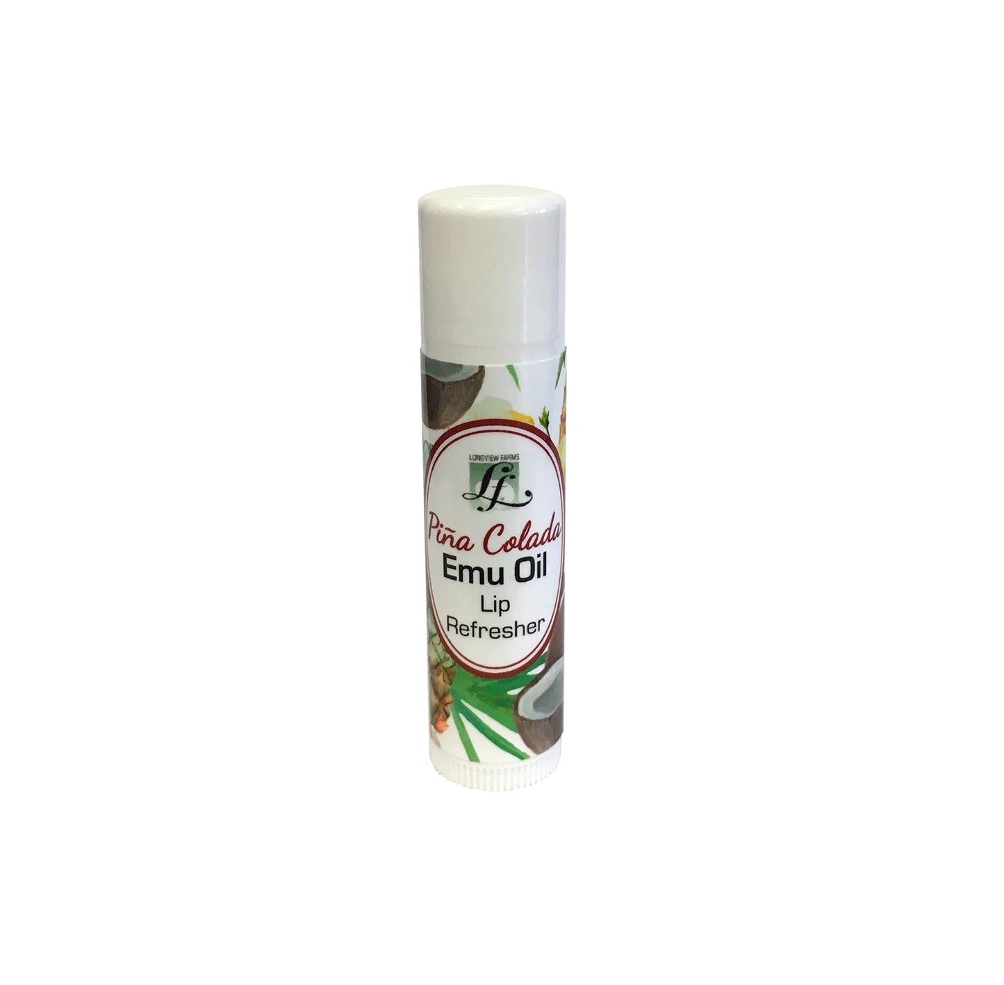 Longview Farms® Emu Oil Lip Refresher - Indulge in Tropical Bliss with Our Piña Colada Flavor - Hydrated Lips All Day Long (1 Tube Piña Colada on Beauty and Personal Care Longview Farms