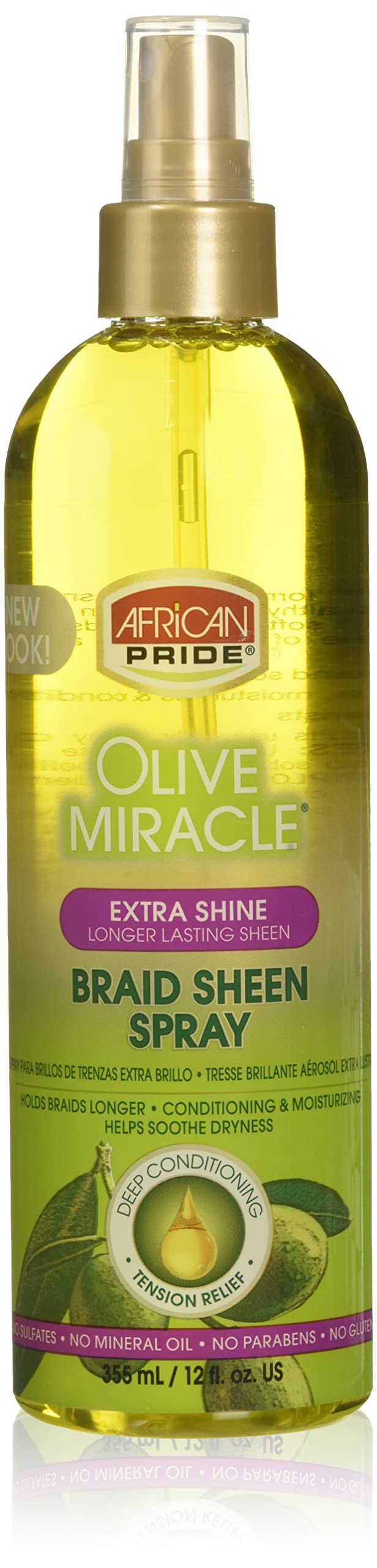 African Pride Braid Sheen Extra Spray, 12 Ounce Beauty & Personal Care African Pride