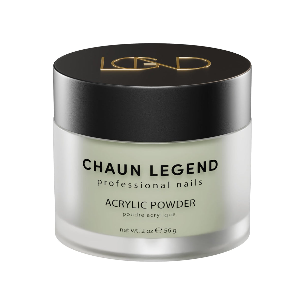 Chaun Legend Acrylic Powder, 2 Oz Long Lasting Salon Quality, Bubble Free, Self Leveling Professional Manicures, Fake Nails, Carving & Extensions