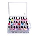 Makartt Nail Polish Organizer: Clear Universal Nail Polish Holder for 48 Bottles, Portable Sturdy Gel Nail Polish Organizer Case with 8 Adjustable Beauty & Personal Care Makartt