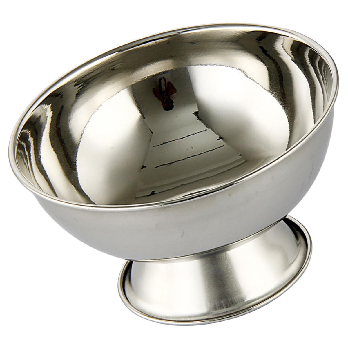 VICASKY Stainless Steel Shaving Bowl with Footed Mug 11cm Large Reusable Metal Shave Cup for Men Household Wet Razor Shaving Soap Bowl Beauty and Personal Care VICASKY