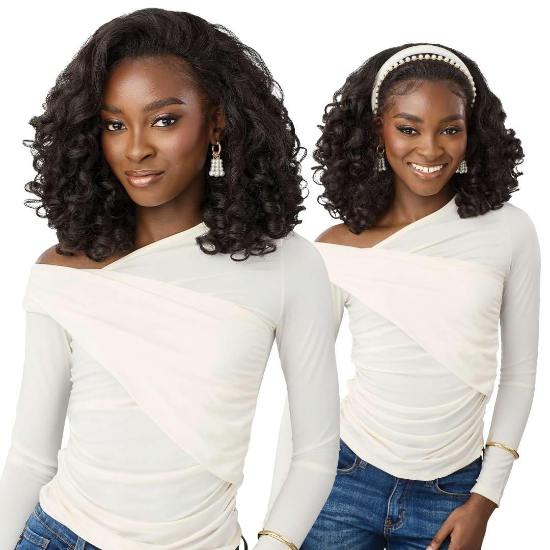 Outre Quick Weave Synthetic Half Wig - Tashira (DR CHAI LATTE)
