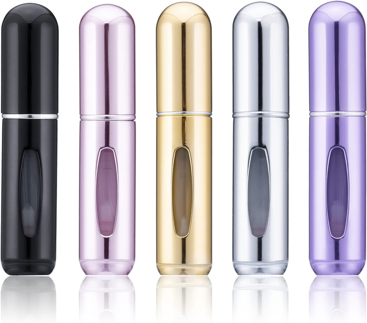 HonKuaDL Travel Perfume Atomizer, Refillable Cologne Bottle Spray Container - Must-Have for Travel (5 Pack, 5ml/0.2oz) Beauty & Personal Care HonKuaDL