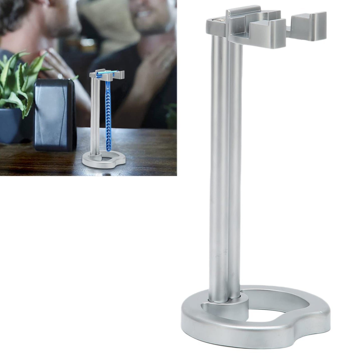 Razor Holder, Safety Razor Stand Razor Holder Stainless Steel Universal Men Shaving Brush Drying Stand, Use Modern Design, Provide Simple Mechanical Beauty and Personal Care YUYTE