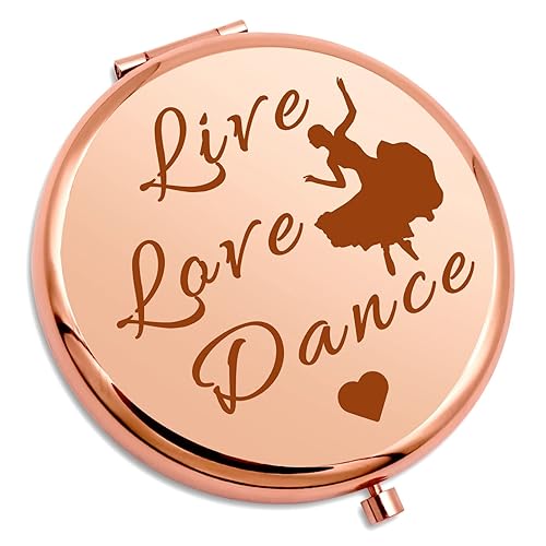 Dance Lover Gift Dance Teacher Gifts Compact Makeup Mirror Dance Gift for Ballet Girl Ballerina Dancer Daughter Graduation Birthday Gift Compact Beauty & Personal Care Gevody