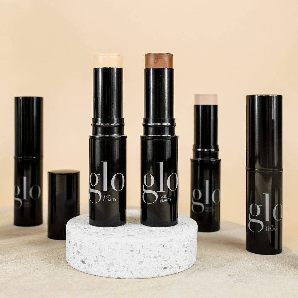 Glo Skin Beauty HD Mineral Foundation Stick - Concealer Makeup Infused with Hyaluronic Acid - Buildable Coverage, Contour & Highlighter (Mesa 7W) Beauty & Personal Care Glo Skin Beauty