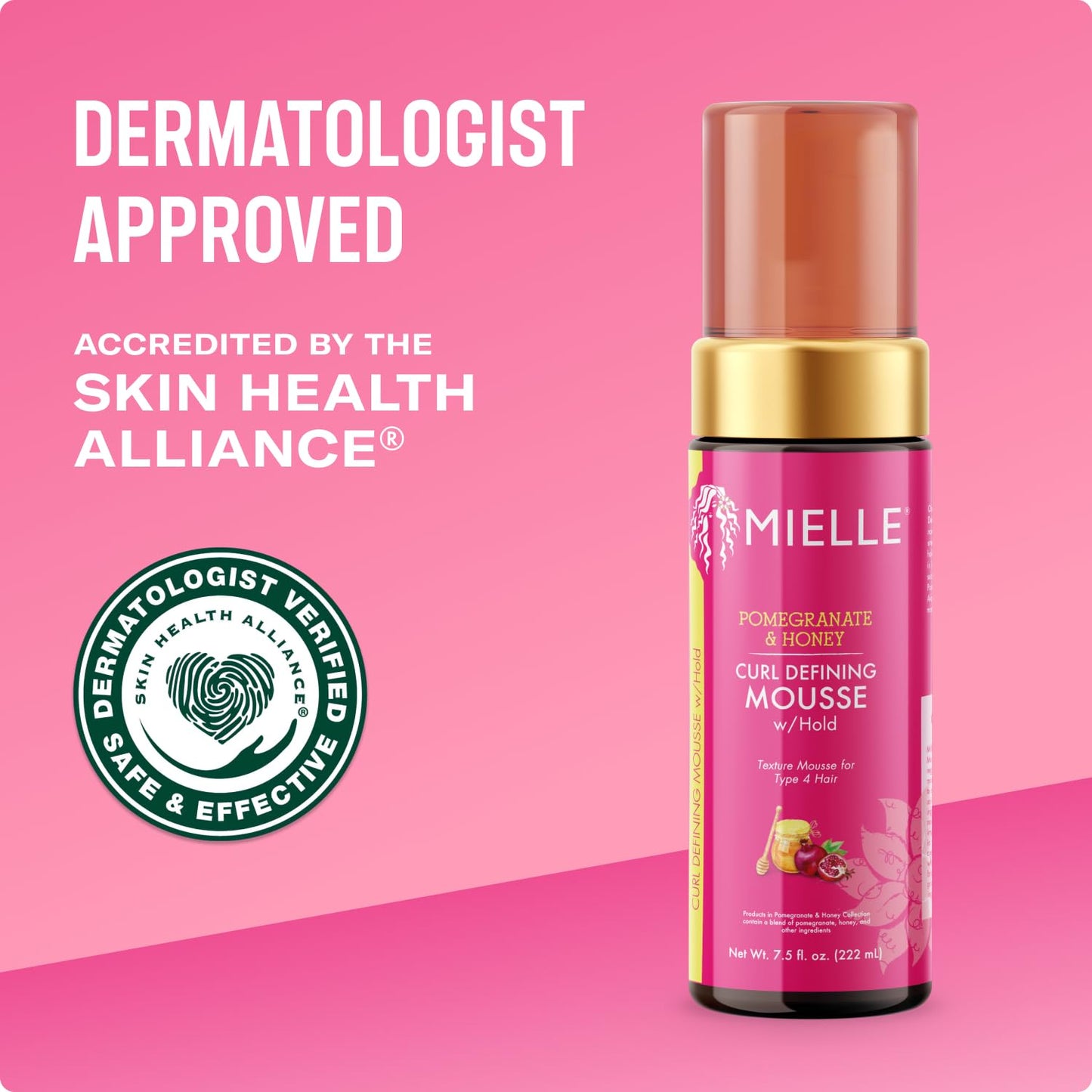 Pomegranate & Honey Curl Defining Mousse with Hold Beauty & Personal Care Mielle Organics