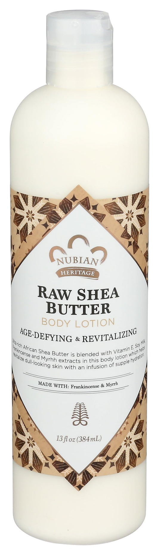 NUBIAN HERITAGE Raw Shea Butter Body Lotion, 13 FZ Beauty & Personal Care Nubian Heritage