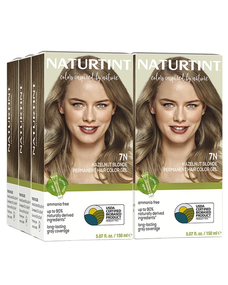 Naturtint 7N Hazelnut Blonde Permanent Hair Color (Pack of 6), Ammonia Free, Vegan, Cruelty Free, up to 100% Gray Coverage, Long Lasting Results Beauty & Personal Care Naturtint