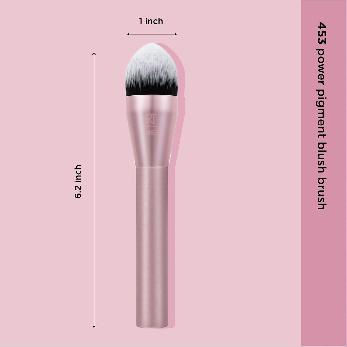 Real Techniques Power Pigment Blush Makeup Brush, 1 Count