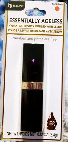 b pure Essentially Ageless Hydrating Lipstick Infused with Serum (Blush Rose) Beauty & Personal Care b pure