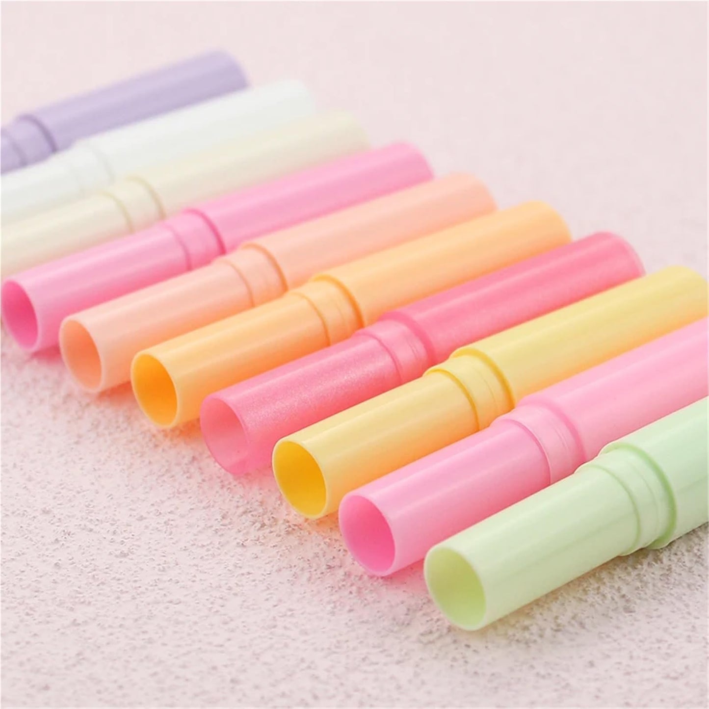 Empty Lip Balm Tubes 30/50/100pcs 4ml Lip Balm Container With Caps Portable Mini Empty Stick Tube Lipstick Travel Cosmetic Containers(Light Beauty and Personal Care Gonehyu