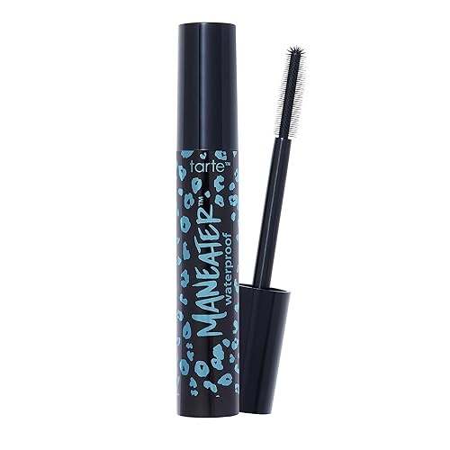 tarte maneater waterproof mascara - Extreme Curl, Instant Volume & Length, 16HR Ultra-Creamy Longwear Eye Makeup, Cruelty-Free, full size, black Beauty & Personal Care tarte