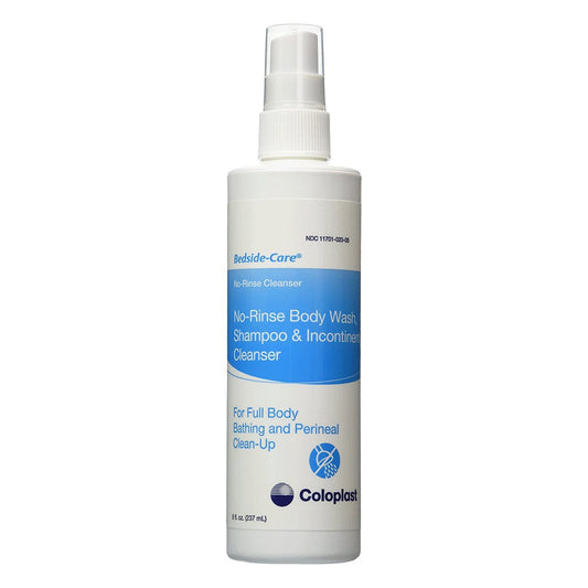 Bedside-Care Rinse-Free Shampoo and Body Wash, 8.1 oz. Pump Bottle Unscented, Coloplast, 61761 - Case of 12 Beauty & Personal Care Bedside-Care