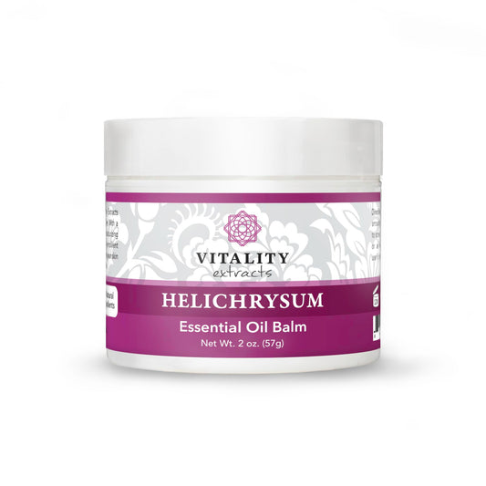 Vitality Extracts Helichrysum Balm - 2oz, Helichrysum Gymnocephalum, Beeswax, Almond Oil, Ultra-Moisturizing, Skin Healing, Full Body Hydration Beauty & Personal Care Vitality