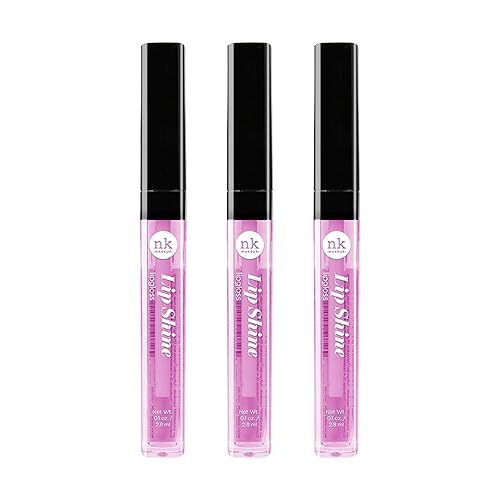 NICKA K NEW YORK Lipshine, Cosmetics, vibrant colors, bright colors, shining lips, lip shine, long lasting (AMZ251) Beauty & Personal Care NICKA K NEW YORK