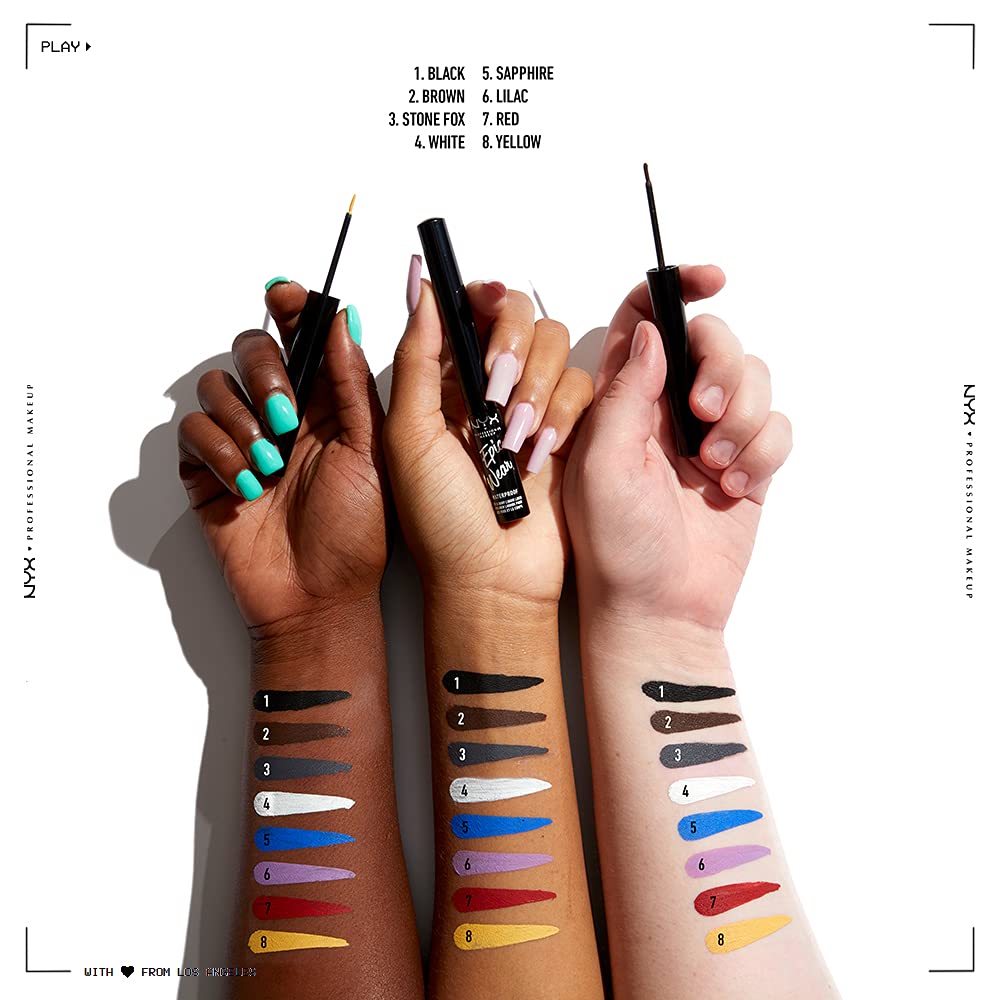 NYX PROFESSIONAL MAKEUP Epic Wear Liquid Liner, Long-Lasting Waterproof Eyeliner - Brown Beauty & Personal Care NYX PROFESSIONAL MAKEUP