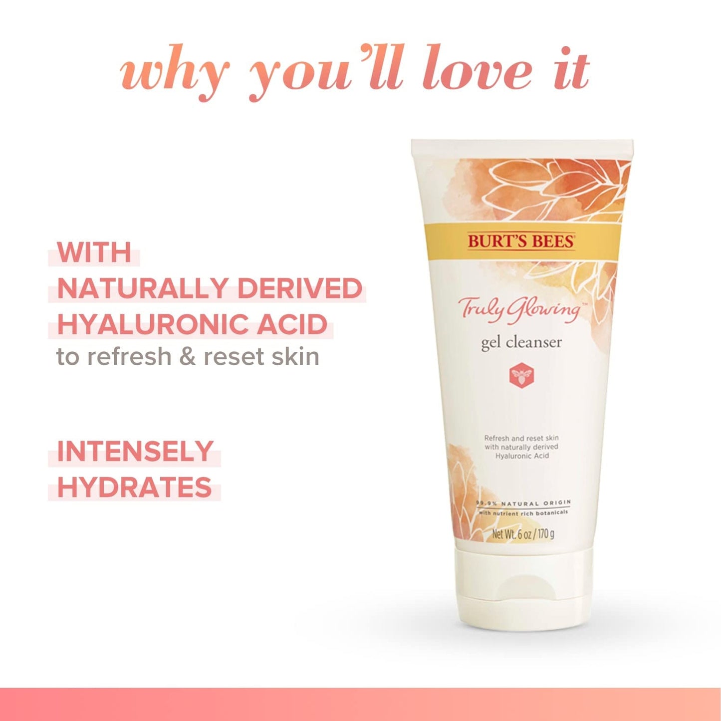 Burt's Bees Burts Bees Truly Glowing Gel Cleanser Unisex 6 oz Beauty & Personal Care Burt's Bees
