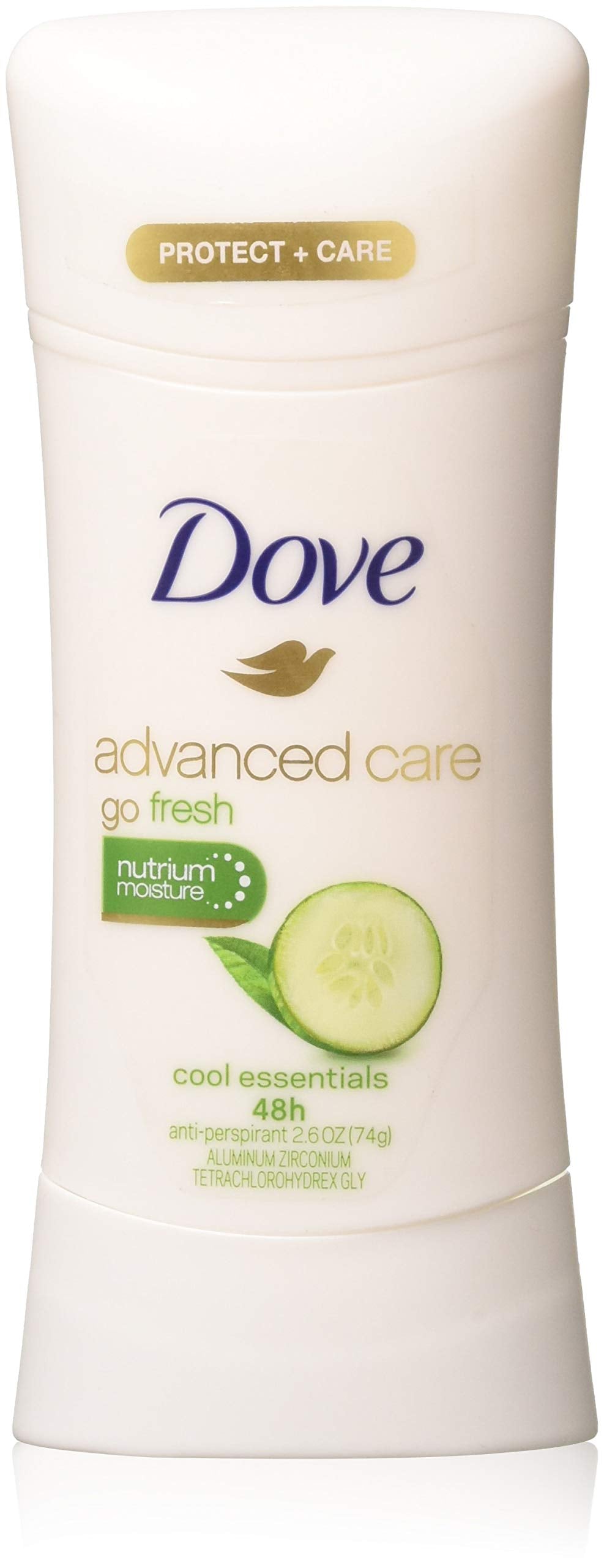 Dove Deodorant 2.6 Ounce Adv Care Anti-Perspirant Cool Essentials Stick, Fresh Cucumber, 2 Pack Beauty and Personal Care Dove