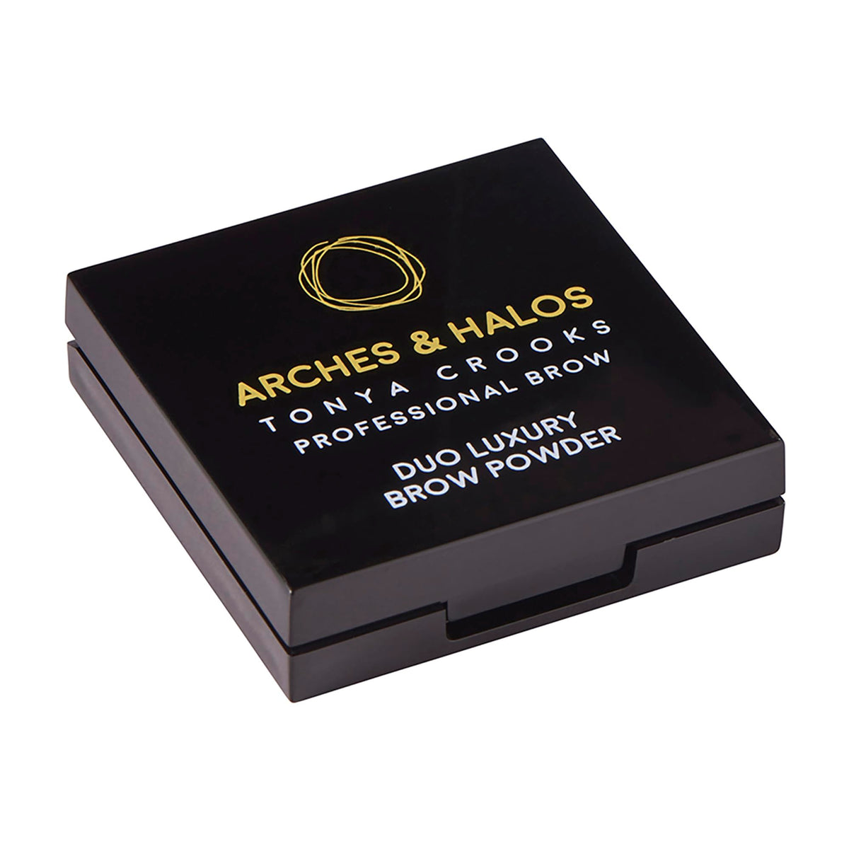 Arches & Halos Duo Luxury Brow Powder - Two-for-One Versatile Compact Powder - Get Full, Defined Brows - Vegan and Cruelty Free Makeup - Charcoal Beauty & Personal Care Arches & Halos