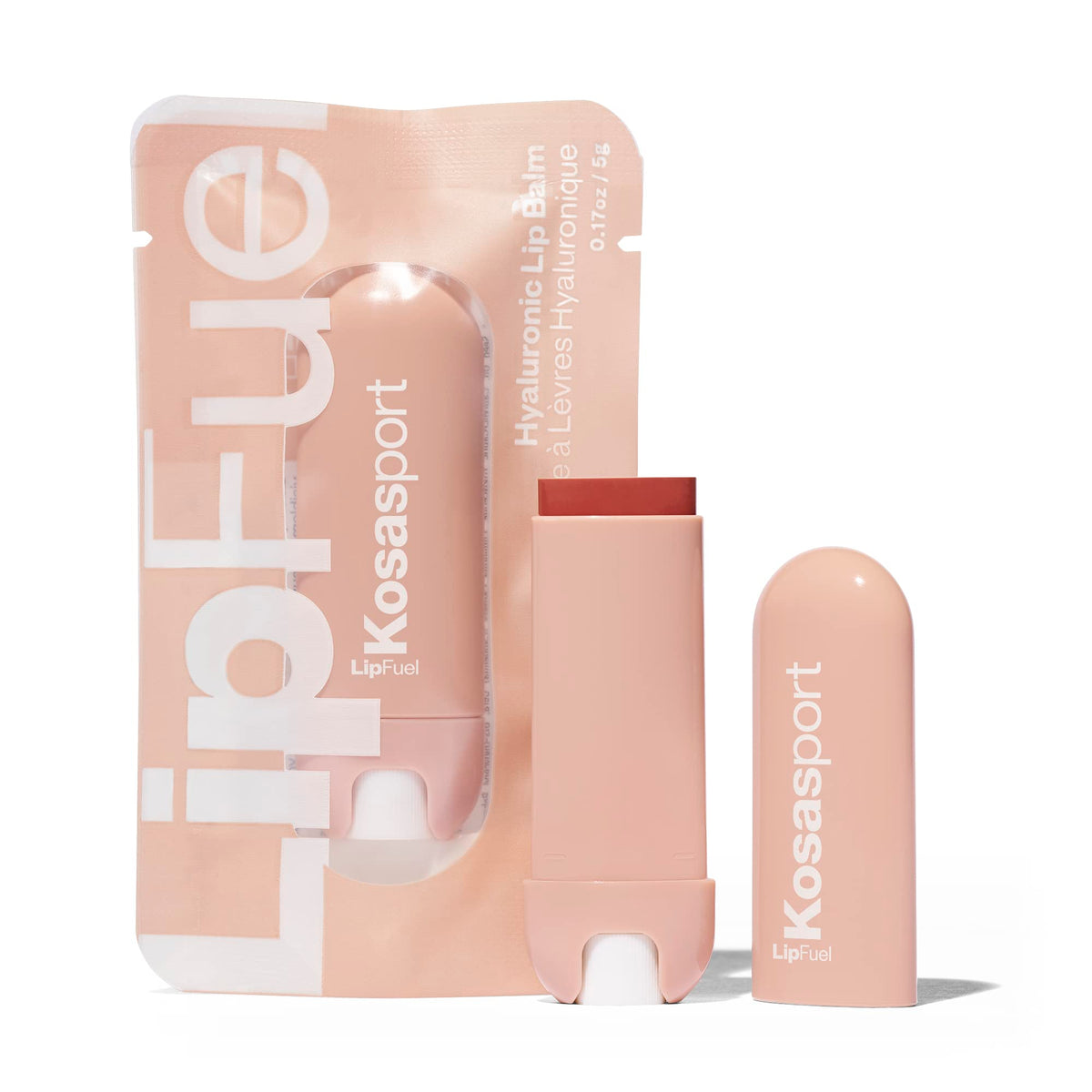 Kosas Lipfuel Hyaluronic Active Sport Lip Balm - Hydrates, Energizes and Protects - Natural Lip Treatment and Care (Flow) Beauty & Personal Care Kosas