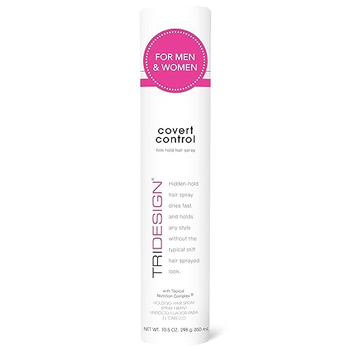TRI Design Covert Control - Fast-Drying Hairspray for Women and Men, Strong Hold and Hair Setting, Provides Hidden Control, 10.5 Oz Beauty & Personal Care TRIDESIGN