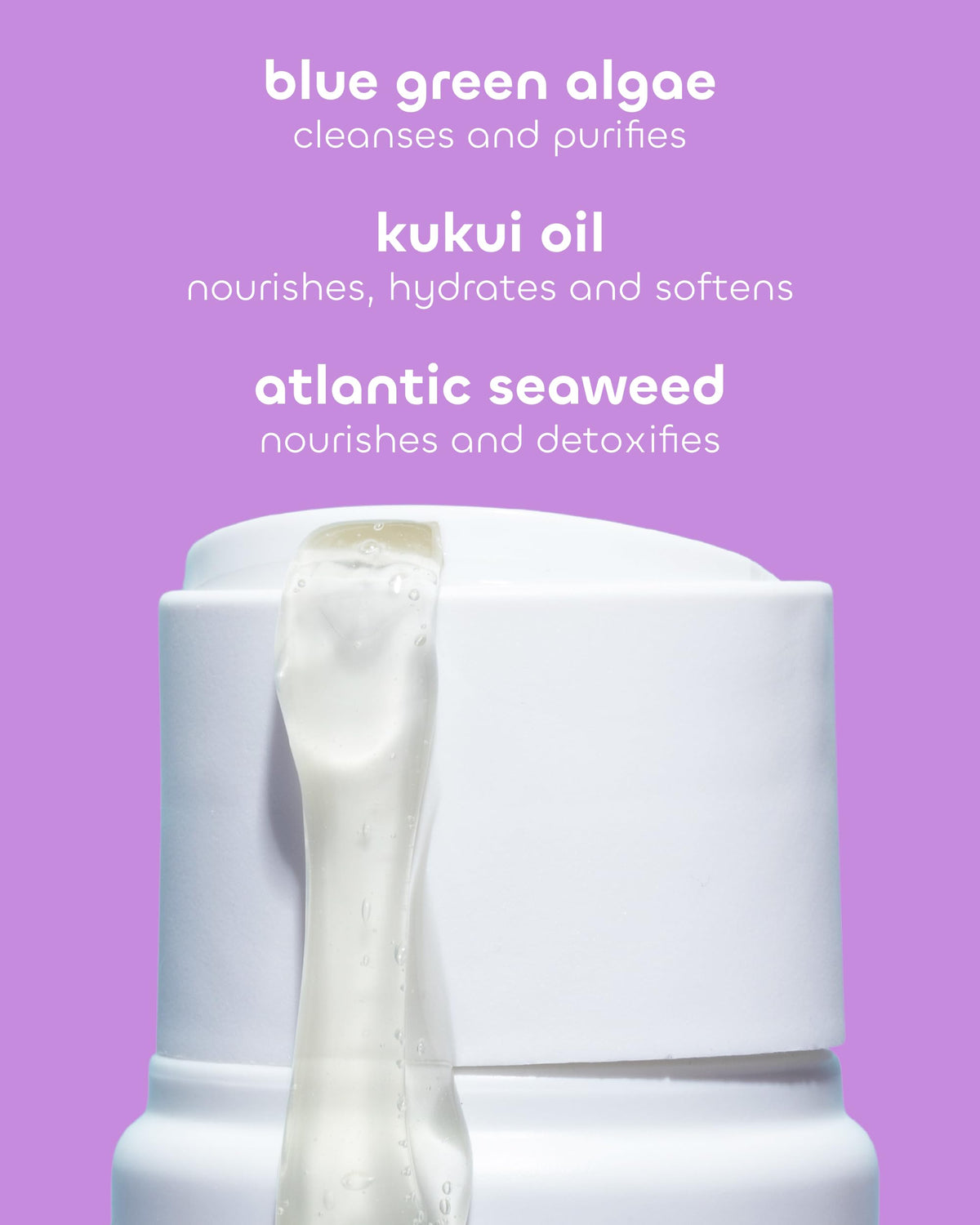 Seaweed Bath Co. Hydrate Body Wash - Lavender - Hydrating Foaming Cleanser with Soothing Natural Ingredients - Vegan, Paraben and Sulfate Free Shower Beauty & Personal Care The Seaweed Bath Co.