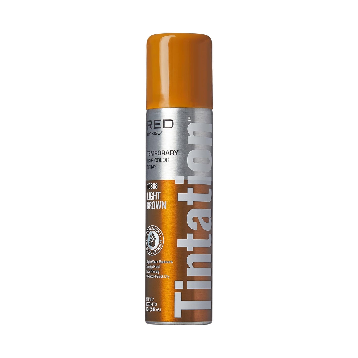 Red by Kiss Tintation Temporary Hair Color Spray, Instant Gray Root Touch Up Coverage, Water-Resistant & Smudge-Proof, Easy Wash Out, Barber Beauty & Personal Care Red by Kiss