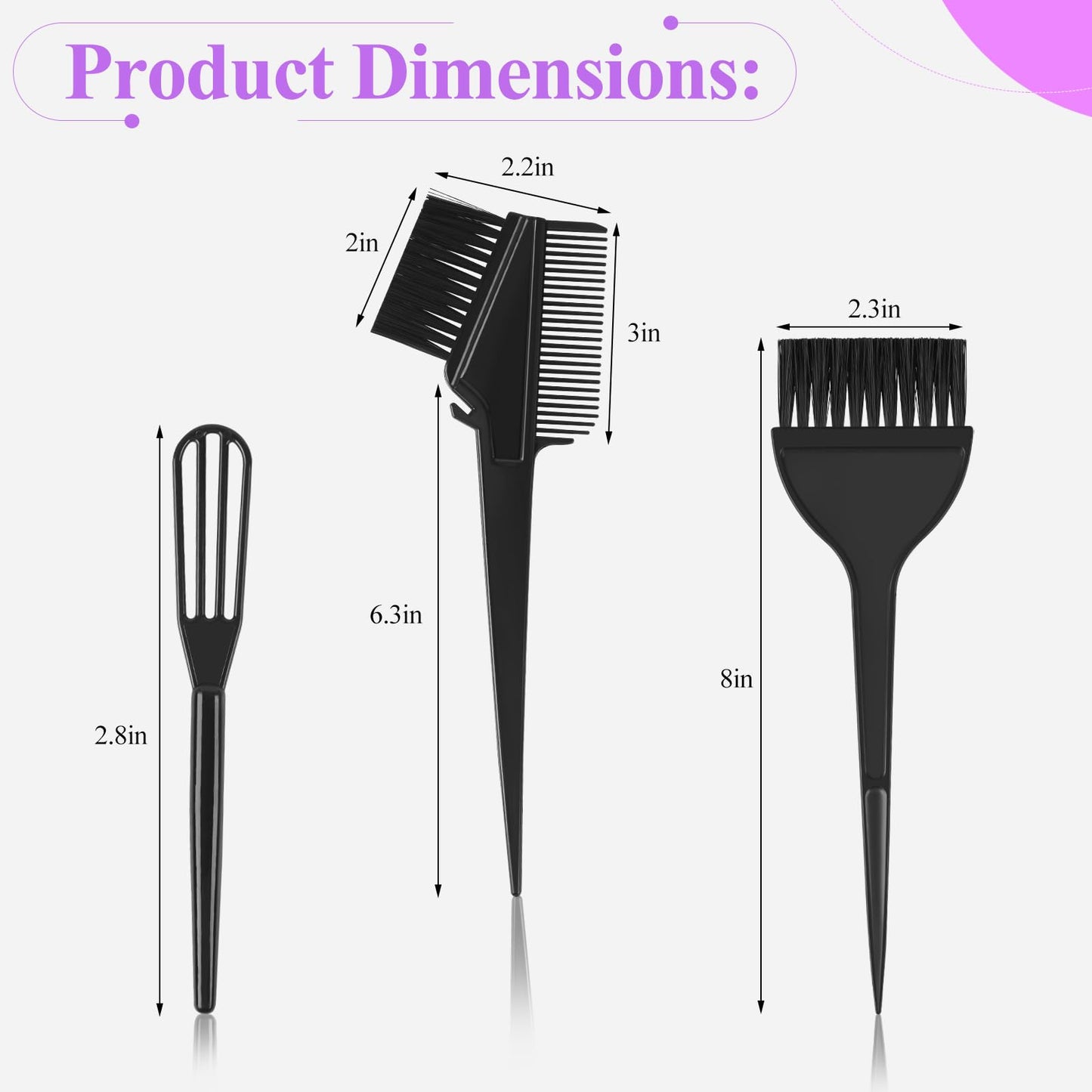19PCS Hair Dye Kit, Hair Coloring Products with Hair Dye Brush, Collapsible Bowl, Clips, Ear Muffs, Disposable Gloves, Scarf, Shower Cap Beauty & Personal Care vivinin